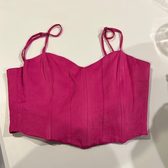 ZARA pink corset crop top - Picture 1 of 1